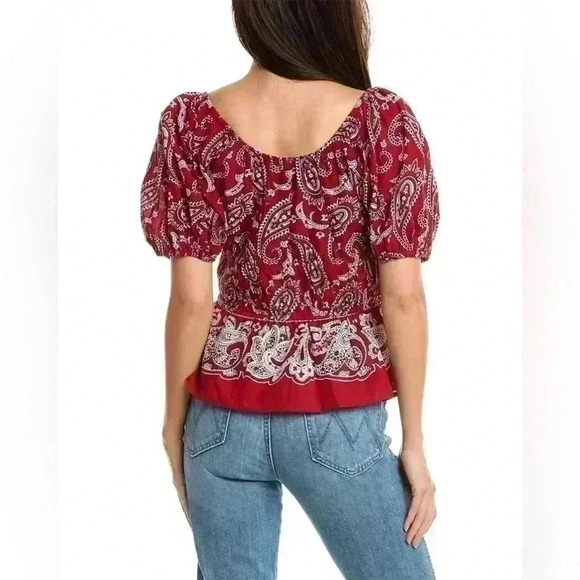 Sea New York Short Sleeve Paisley Top Size XS - Picture 2 of 6